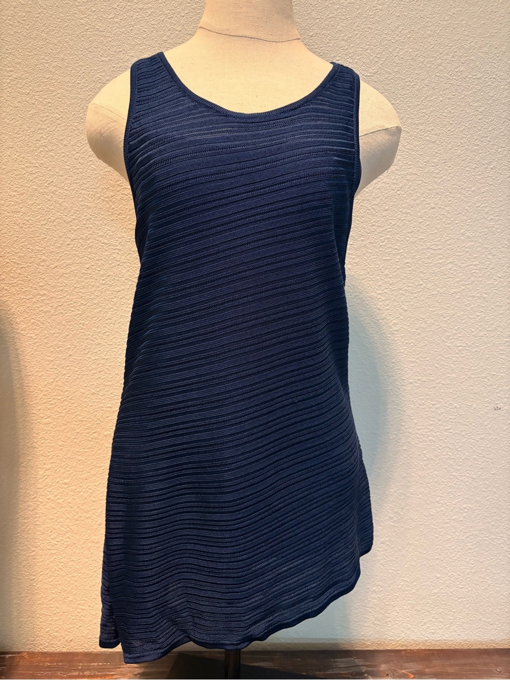 White House Black Market Asymmetrical sleeveless top
